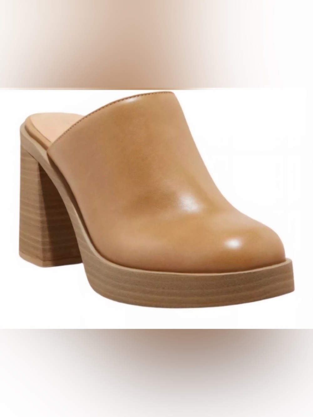 Universal Thread Tan Platform Mule Clogs